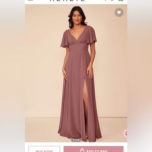 Azazie Kimber Desert Rose formal dress